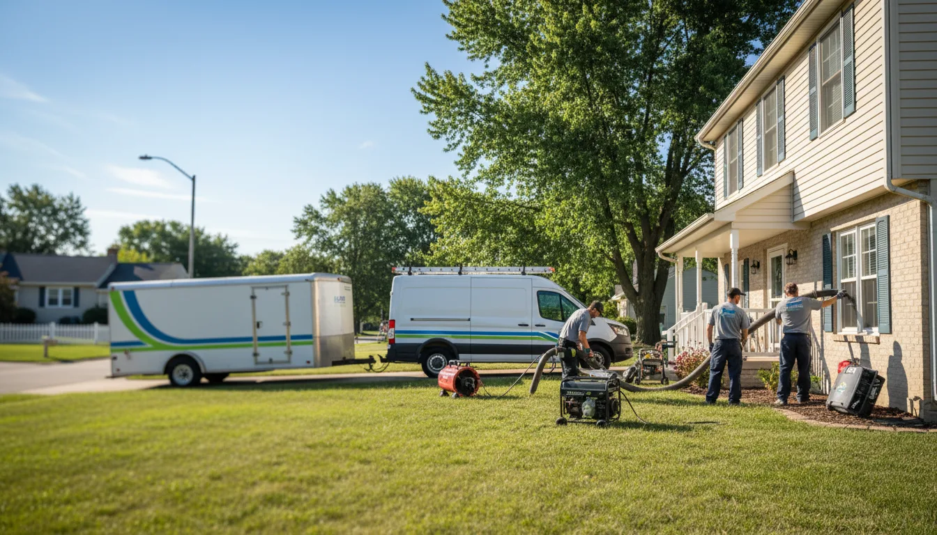 Flooded Basement Restoration And Cleanup With Repair in Manchester, MO near me